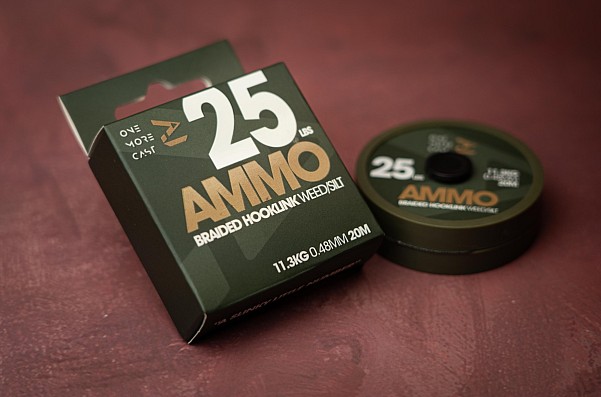 One More Cast AMMO Braidmodell Weed/Silt 25lb - MPN: OMCAH25WS - EAN: 5060939132321
