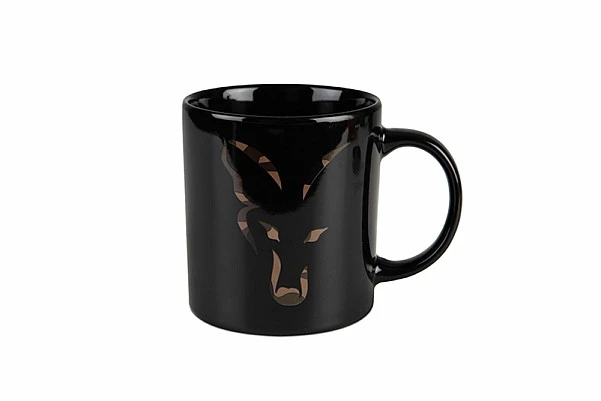 Fox Black And Camo Head Ceramic Mug