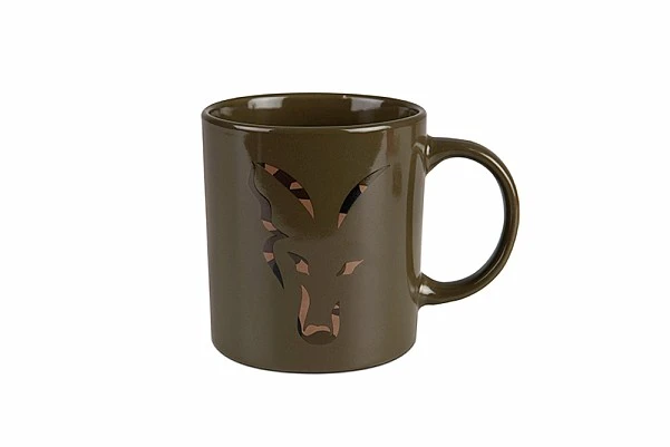 Fox Green And Camo Head Ceramic Mug