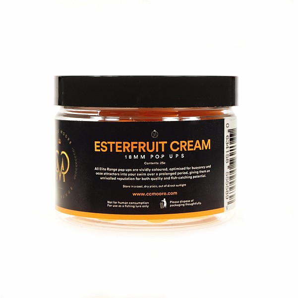 CcMoore Elite Pop Ups - Esterfruit Cream  - GALIOJIMO LAIKAS TRUMPASdydis 18 mm - EAN: 200000079406