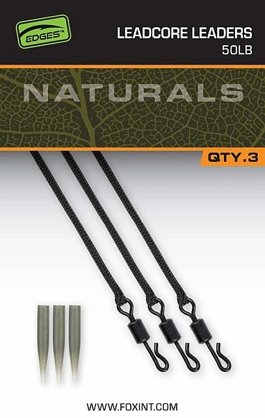 Fox EDGES Naturals Leadcore Leaders 50lb 75cm / 50lb