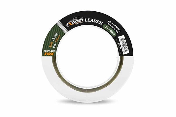 Fox Exocet PRO Leaderверсія 35lb (15.9kg) / 0.50mm x 100m - MPN: CML196 - EAN: 5056212181674