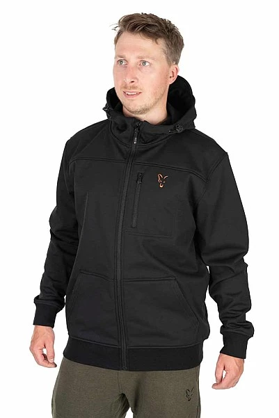 Fox Collection Soft Shell Jacket - Black & Orange  XXL