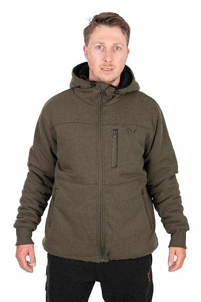 Fox Collection Sherpa Jacket - Green & Black L