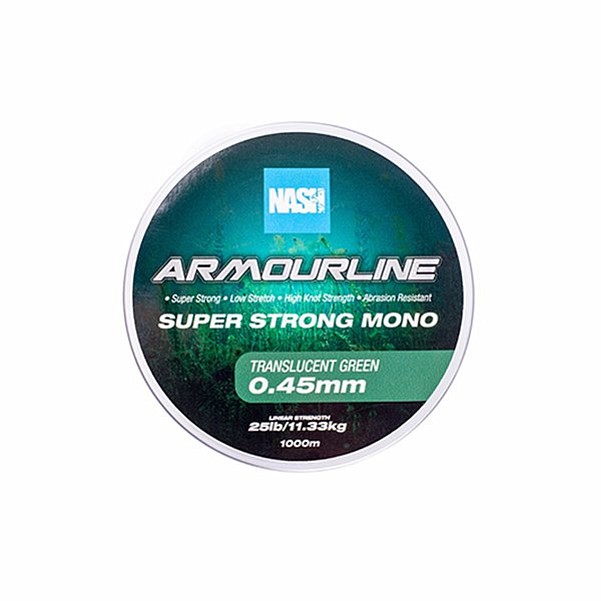Nash Armourline Super Strong Mono Greenрозмір 0.45 мм (25 фунтів) / 1000 м - MPN: T6046 - EAN: 5055108960461