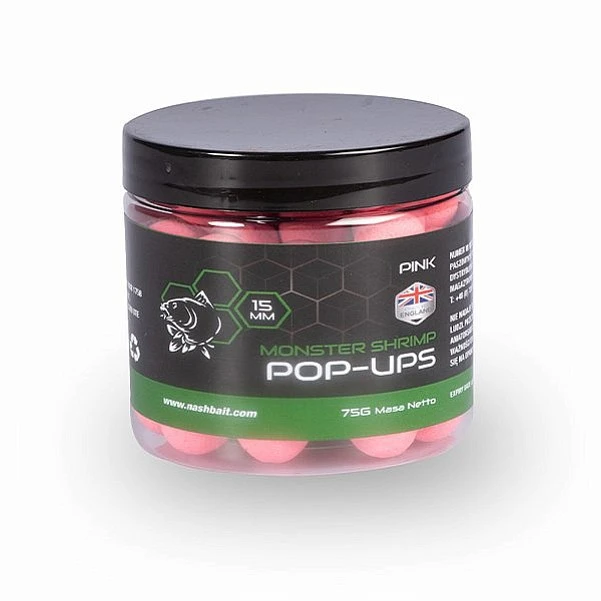 Nash Monster Shrimp Pop Up - Pink 20mm / 75g