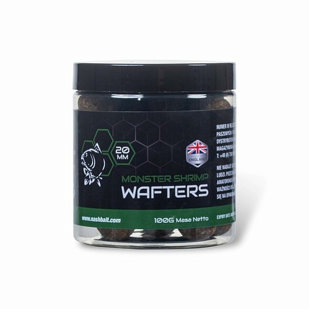Nash Monster Shrimp WaftersGröße 20mm / 100g - MPN: B6547 - EAN: 5055108865476