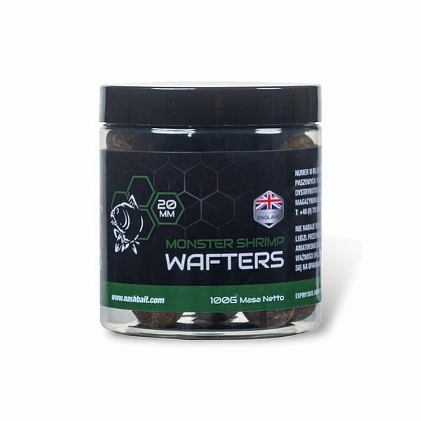 Nash Monster Shrimp Wafters 20mm / 100g