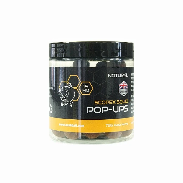 Nash Scopex Squid Pop Up - Natural 15 мм / 75 г