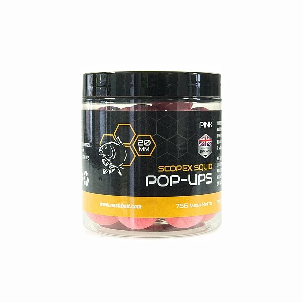 Nash Scopex Squid Pop Up - Pink  20mm / 75g