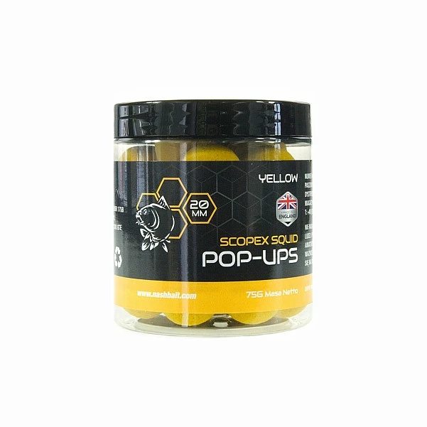 Nash Scopex Squid Pop Up - Yellow 20mm / 75g