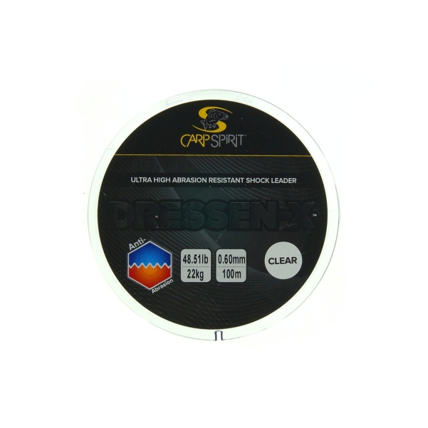 Carp Spirit Dressen-X Clear Shockleaderdiameter 0.60mm (48.5lb) / 100m - MPN: ACS470090 - EAN: 3422993064505