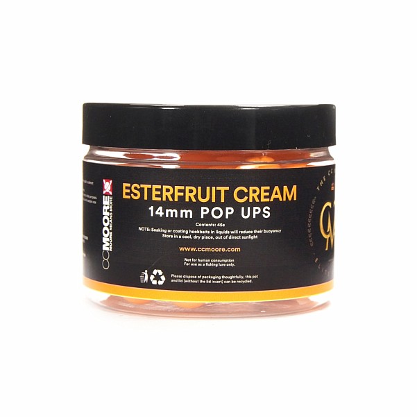 CcMoore Elite Pop Ups - Esterfruit Cream - GALIOJIMO LAIKAS TRUMPASdydis 14 mm - EAN: 200000080907