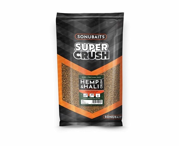 Sonubaits Supercrush Groundbait - Hemp & Hali упаковка 2кг - MPN: S1770015 - EAN: 5056317708882