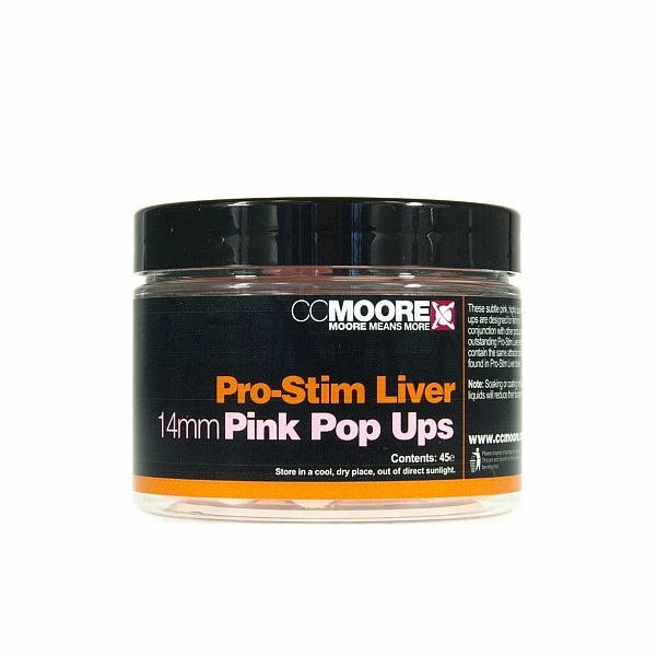 CCMoore Pro-Stim Liver  Pop Ups  - Pink 14mm