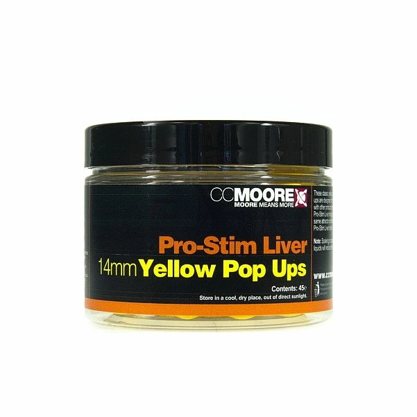 CCMoore Pro-Stim Liver  Pop Ups - Yellow 14mm