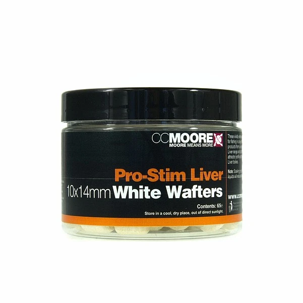 CCMoore Pro-Stim Liver Dumbell Wafters - White 10x14mm