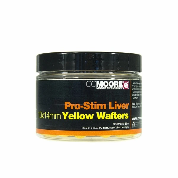 CCMoore Pro-Stim Liver Dumbell Wafters - Yellow 10x14mm
