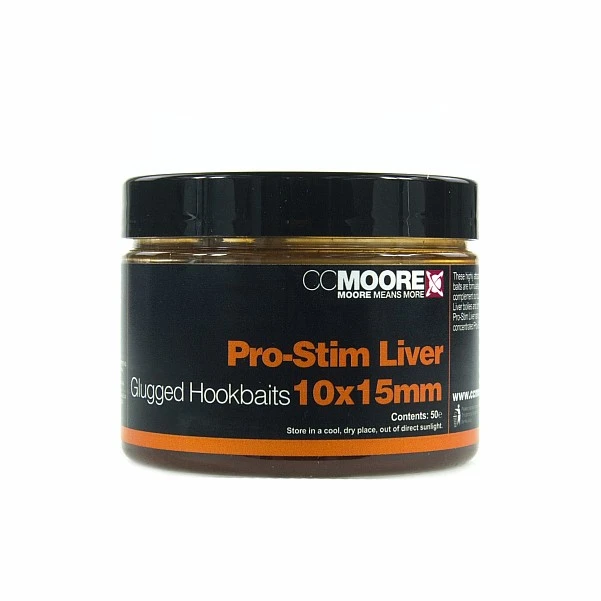 CCMoore Pro-Stim Liver Glugged Hookbaits  10x15mm