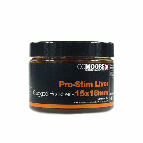 CCMoore Pro-Stim Liver Glugged Hookbaits size 15x18mm - MPN: 90724 - EAN: 634158435614