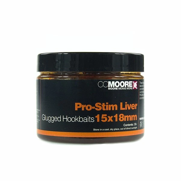 CCMoore Pro-Stim Liver Glugged Hookbaits  15x18mm