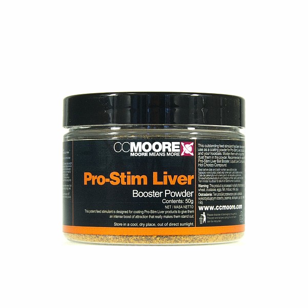 CCMoore Pro-Stim Liver Bait Booster Powdercsomagolás 50g - MPN: 90460 - EAN: 634158443565