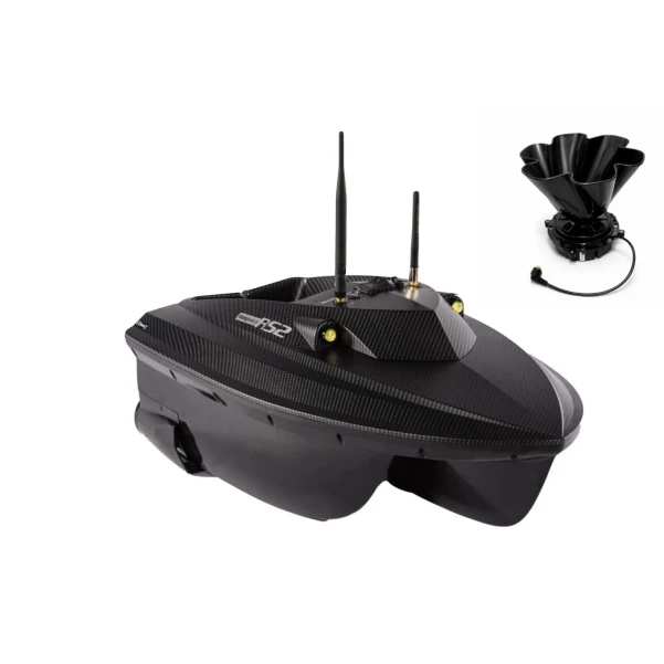 Viking Boat RS2 Carbon - (Ecosondă All in One în Telecomandă + Distribuitor de Nadă) Carbon