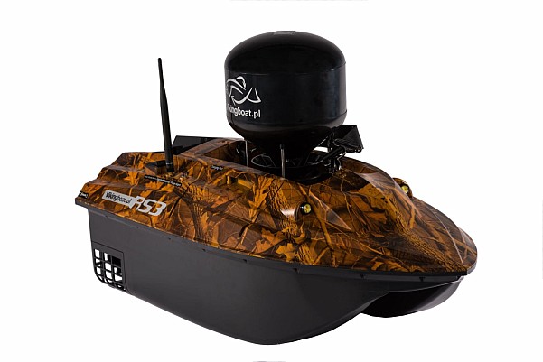 Viking Boat RS3 CAMO - (Echolot All in One mit Fernbedienung + Futterboilie-Verteiler)Farbe CAMO - MPN: RS3-CA-G-Br03-T - EAN: 200000082420
