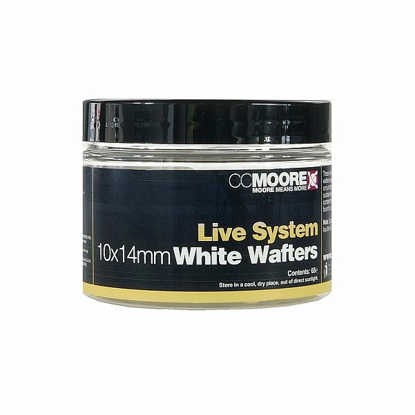 CCMoore Live System Dumbell Wafters - White 10x14mm