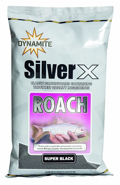 DynamiteBaits Silver X Roach Super Black Groundbaitconfezione 900g - MPN: SX506 - EAN: 5031745105571
