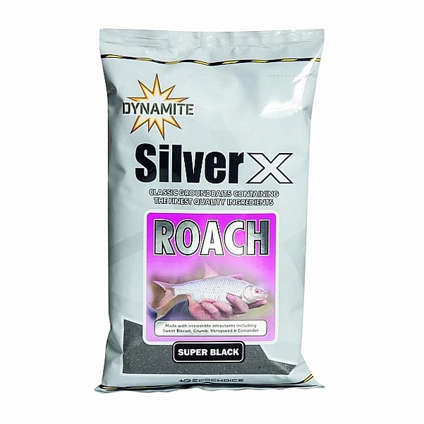 DynamiteBaits Silver X Roach Super Black Groundbaitemballage 900g - MPN: SX506 - EAN: 5031745105571