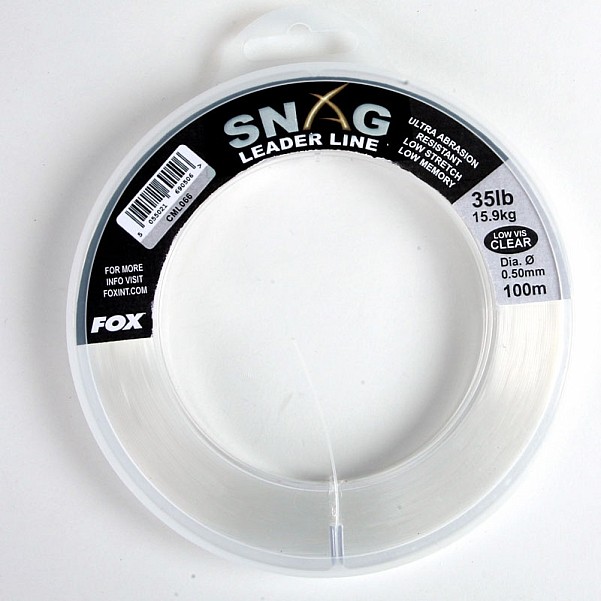 Fox Snag Leader ClearDurchmesser 0,50mm / 35lb - MPN: CML066 - EAN: 5055021690506