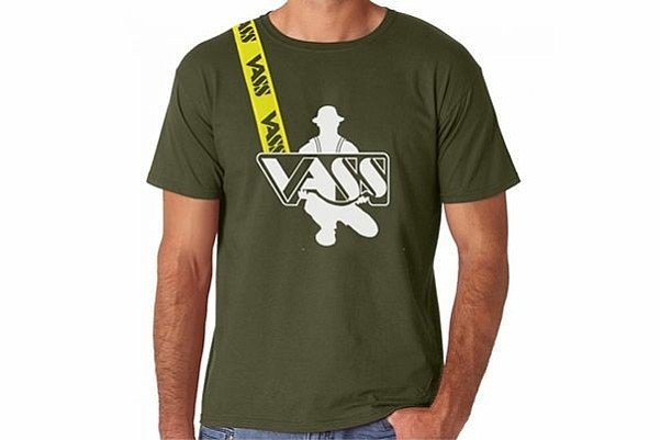 Vass Printed T- Shirt Khaki Green (V1804)Größe S - MPN: V1804/7/S