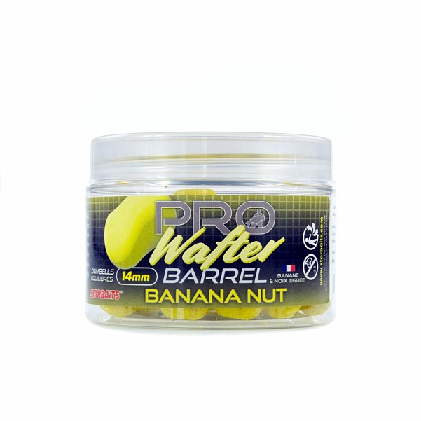 Starbaits Probiotic Banana Nut Barrel Wafters size 14mm/50g - MPN: 44772 - EAN: 3297830447724