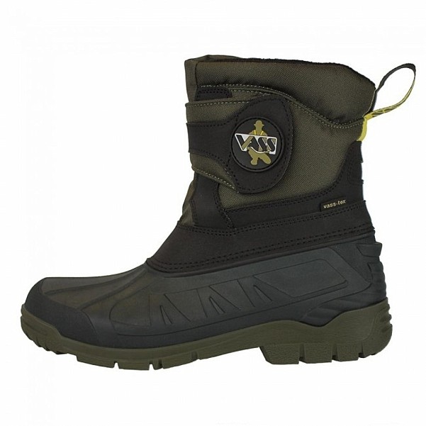 Vass Fleece Lined Boot with Strap (Black & Green)size 39 (UK 6) - MPN: VS150-50/82/39