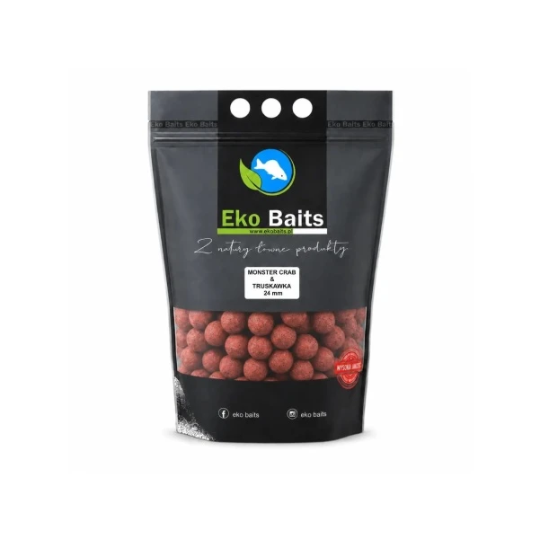 Eko Baits Economy Boilies - Monster Crab Полуниця 24mm / 3.5kg