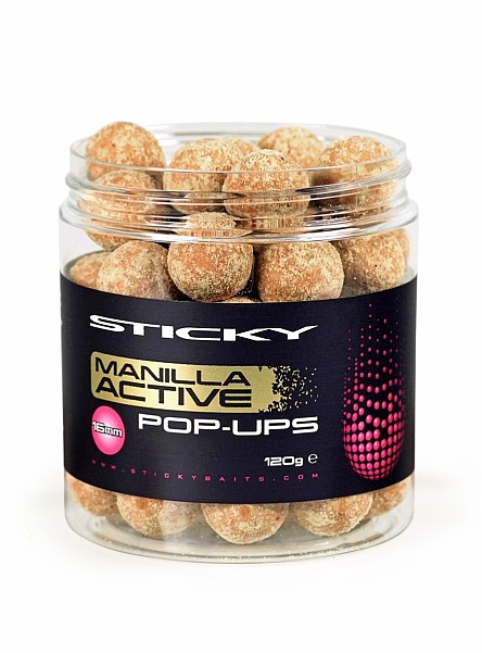 StickyBaits Manilla Active Pop-Uptaille 16mm - MPN: MAP16 - EAN: 719833387737