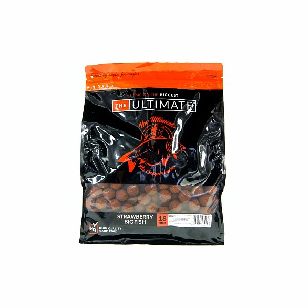 UltimateProducts Top Range Boilies - Strawberry Big Fishméret 18 mm / 1 kg - EAN: 5903855434257