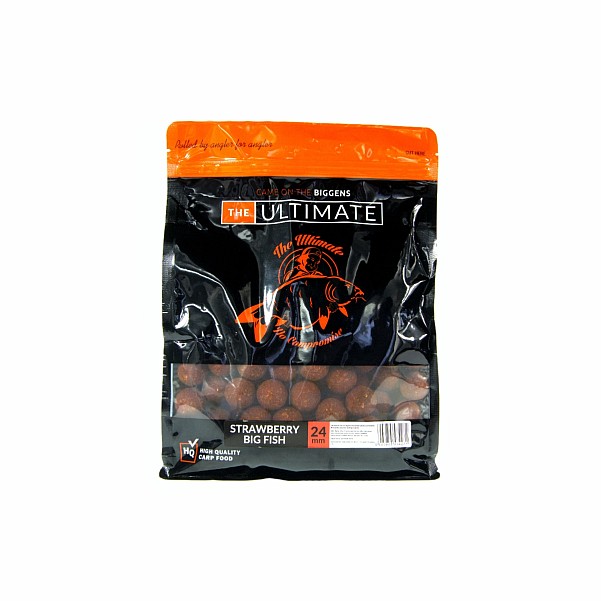 UltimateProducts Top Range Boilies - Strawberry Big Fishsize 24 mm / 1 kg - EAN: 5903855434271