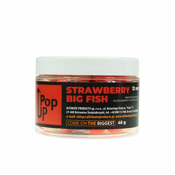 UltimateProducts Top Range Pop-Ups - Strawberry Big FishGröße 12 mm - EAN: 5903855434332