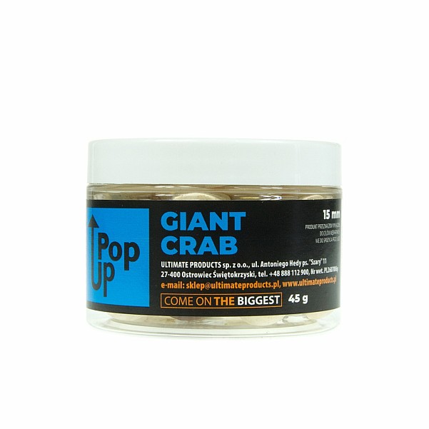 UltimateProducts Top Range Pop-Ups - Giant CrabGröße 15 mm - EAN: 5903855434165