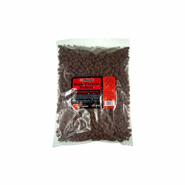 UltimateProducts High Protein Pellet - Big Fish Strawberry Mix 12/16mm / 10kg