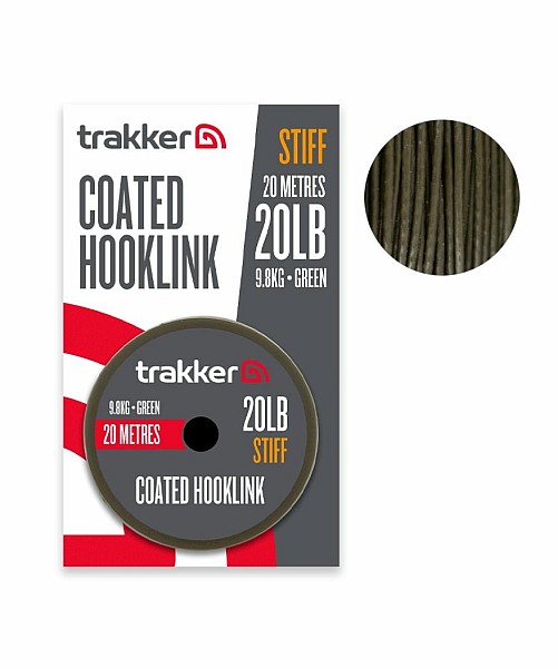 Trakker Stiff Coated Hooklinkmodell 15lb (6.8kg) / 20m - MPN: 227415 - EAN: 5056618303526