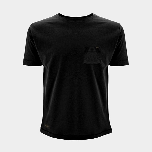 KUMU Heavyweight Pocket Tee Black T-Shirt dydis S - MPN: TSPKTBL101