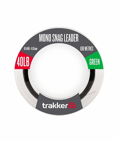 Trakker Snag Leader - Greenmodèle 0.55mm (40lb) / 18.1kg / 100m / Green - MPN: 228530 - EAN: 5056618304936