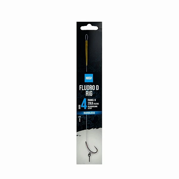 Nash Fluorocarbon D-Rig (Barbless) 4 (barbless)