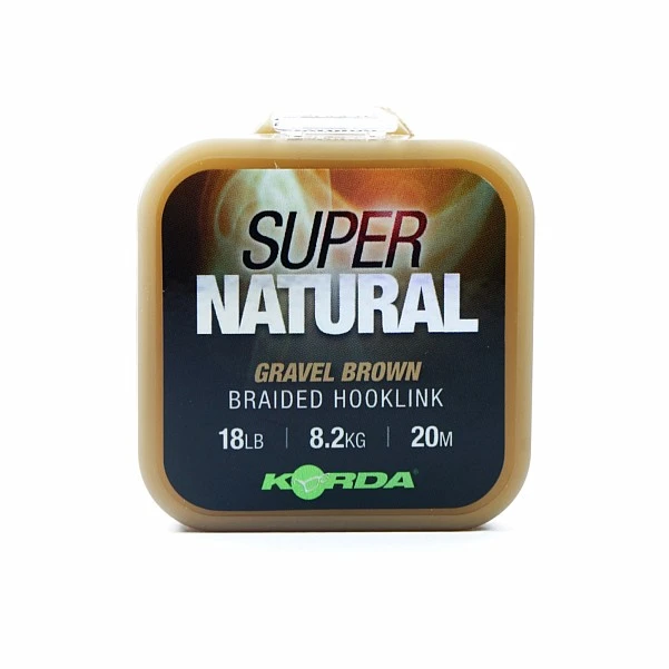 Korda Super Natural Braid 18lb / 8.2kg Gravel Brown