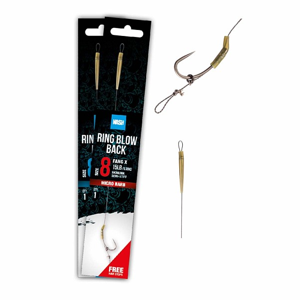 Nash Tube Blow Back Rig (Barbless)розмір 4 (barbless) - MPN: T6404 - EAN: 5055108964049