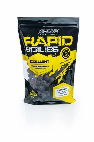 Mivardi Rapid Boilies Excellent - King Plum 20mm / 950g