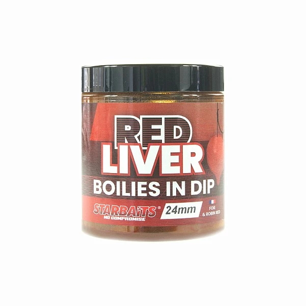 Starbaits PC Boilies in Dip - Red Liver 24mm